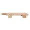 Hello Honey Mango Wood Cheese Board and 3-Piece Stonewashed Cotton Tea Towel Set